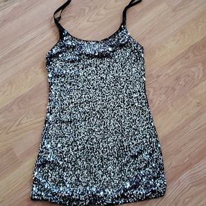 Sequin see through  top